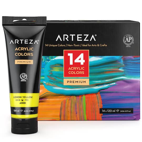 Arteza&#xAE; 14 Color Acrylic Paint Set